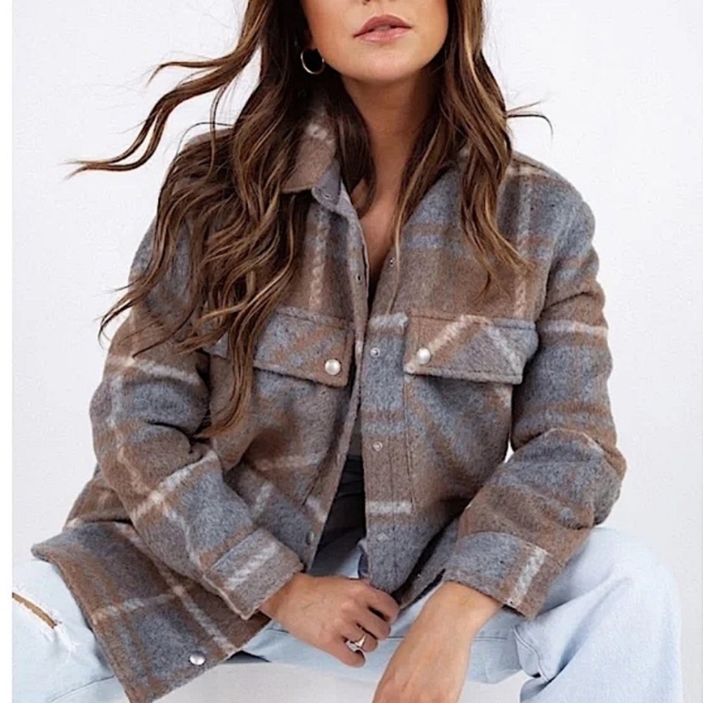 BLANKNYC Plaid Mountain High Shirt Jacket